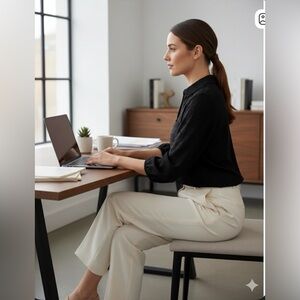 Papermoon Women's S Black Marlowe Clip Dot Top NWT